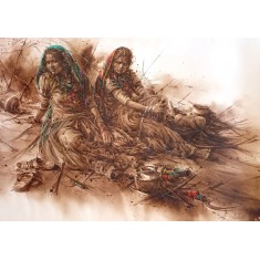 Ali Abbas, 19 x 27 inch, Watercolor on Paper, Figurative Painting, AC-AAB-321